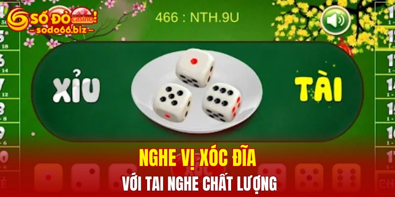 Nghe vị xóc đĩa với tai nghe chất lượng